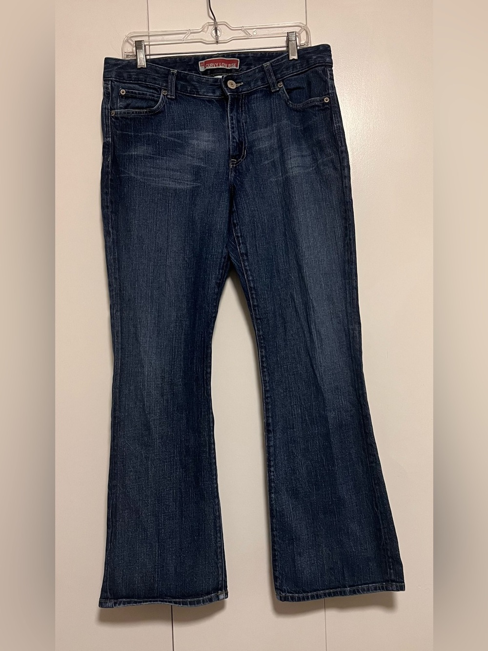 Vintage Y2K Gap Women's Jeans 14 Reg Blue Denim Bootcut Curvy Low Rise Stretch